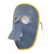 厚创 牛皮电焊面罩 施工电焊焊工防护面屏 轻便简易式可拆卸 BX-3配灰色眼镜/1套