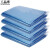 工品库(GONGPINKU)商用彩色大号垃圾袋 分类袋 加厚塑料平口袋 80*100cm蓝色（50个）