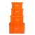海柯帝 塑料收纳箱带盖 加厚工业风储物整理箱周转箱杂物存放箱置物箱存储箱 配件 特大号61.5*42.5*34.5cm