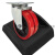 ONEVAN 定制适用转椅滚轮子固定器橡胶通用卡垫办公电脑椅脚轮垫冰箱轱辘滑轮 卡槽式黑色=5个装 适用小于6cm直径