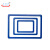天意州 仓库磁性货架标签 分类标识牌带磁铁吸磁标牌 （A6）蓝色 150*110㎜	