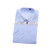 中神盾 D2521  男式短袖衬衫修身韩版职业商务衬衣 (100-499件价格) 蓝色竖条纹拼白领 40码