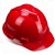 酷仕盾 安全帽 PE材质 防砸防冲击 V型头盔 电力工程建筑 红色PE
