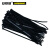 安赛瑞 10160 尼龙扎带（100根装）8.8×400mm 黑色 尼龙扎带 (计价单位：包) 黑色