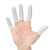 冰禹一次性乳胶手套 防滑 1包 白色BK-32 手指套码