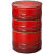 酷彩（Le Creuset）【日本直邮】酷彩 容器 堆叠 套装樱桃红 耐熱耐冷 微波炉适用
