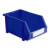 和崟 A2组立零件盒蓝色 组合式收纳盒塑料物料盒 工具螺丝盒分类盒库房仓库斜口收纳盒