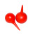 京斯坦 红色橡胶吹气球橡胶洗耳球吹尘球清洁吹尘器皮吹洗耳球   大号90ml 