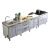 迪拜尔 厨房橱柜灶台组合柜不锈钢厨柜 1.2米右双盆【可选左】