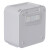 金诗洛 K5138 壁挂菱形格纸巾盒 多功能卫生间防水抽纸厕纸盒置物架盒 灰白色