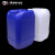 塑料堆码桶蓝色方桶10L白色化工原料试剂液体储存桶5L25L30升 25L（白色）