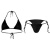 男士性感情趣套装纯色比基尼比基尼开叉款系带诱惑胸罩内裤组合 白色 均码(适合体重80-300斤)