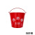 锐达 消防桶 TRHA-XFT3.5L 3.5L大容量 红色 可装沙装水 5个