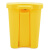 兰诗（LAUTEE）LJT2229 黄色医疗脚踏垃圾桶 医疗废物桶 30L
