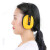 莱慧降噪音隔音耳罩工业级防噪音睡眠学习听力防护工作车间装修 黄色