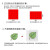 利邦彩（libangcai） 小正方形教具1平方厘米平方块小学数学学具计数片边长1cm统计数带方格纸 1平方米/1片/红色无磁