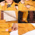 百舸 牛皮电焊工作服套装焊工长袖防护服防电弧飞溅焊工牛皮套装 黄色XL