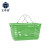 正奇谊 超市购物篮 购物筐 手提篮 塑料菜篮子  3号超市篮-绿色