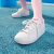 阿迪达斯 （adidas）ADVANTAGE板鞋小白鞋男女小童官方outlets轻运动 白色/桃红 28码 165mm