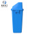 米奇特工 国标垃圾分类塑料桶 带盖四色摇盖垃圾箱 蓝色（可回收物）20L加厚带盖新国标
