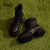 15 MINS马丁靴女2023冬季新款加绒加厚短筒粗跟复古时尚瘦瘦靴 黑色跟高6CM 34标准码
