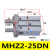 平行气缸手指HFZ/MHZ2-10d16d20d25d32d140d2dn气动开闭气爪 MHZ2-25DN (反装)