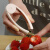 定制适用于不锈钢菠萝去眼器挖眼夹刀削菠萝皮水果草莓去蒂夹 草莓切片器+去蒂器蓝色