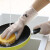 庄太太【L】厨房耐磨防水薄款胶皮塑胶清洁洗碗手套