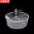 京洲实邦 实验室透明塑料水槽【10个圆形大号25*10cm】ZJ-1296