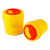 标燕（十件起购）【圆形4L】黄色塑料垃圾桶圆形一次性 医疗利器盒 锐器桶BYLJT-4