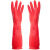 尔苗 乳胶防水劳保手套 RM-WW124 红色 均码