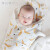 Kordear （考拉蒂尔）婴儿抱被夏季薄款纯棉新生儿包被初生宝宝外出用品产房襁褓被包巾 香蕉色印花 90*90cm