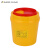 Supercloud医疗废物锐器盒5L利器盒黄色废物针头盒圆形医疗垃圾桶医院诊所用