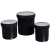 塑料广口直身瓶涂料油墨罐HDPE塑料瓶黑色150/250/300/500/1000ml 黑色250ml