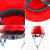 得力 安全帽 红色 玻璃钢 印字 单位：顶