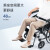 鱼跃（Yuwell）轮椅H051折叠轻便老人手动代步车手推 加强铝合金免充气 高品质铝合金轻便轮椅 【H065C】铝合金