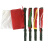 晶事达（JINGSHIDA）多功能信号手旗带喇叭 红绿信号指挥手旗 双面双色指挥旗+口哨+三色闪光灯（不含电池）