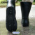 安赛瑞 时尚雨鞋 工地中筒耐磨防滑劳保雨靴 男款黑色 40 3G00429