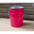25L特厚铁皮户外垃圾桶大容量耐磨庭院垃圾桶铁桶带盖子家用防火 红色带盖子