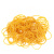谋福 (500g)橡皮筋捆菜牛皮筋黄色一次性橡皮筋办公财务橡皮筋（直径5厘米）