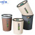 简约手提垃圾桶 卫生间厨房塑料垃圾桶办公室纸篓A 中号方形颜色随机发货