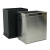 海斯迪克 gnjz-1284 长方形不锈钢垃圾桶 收纳桶225*165*275mm 黑色
