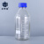 正奇谊 蓝盖试剂瓶透明棕色 丝口玻璃瓶 螺纹口带刻度 1000mL