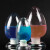 赫思迪格 玻璃种子瓶 实验室加厚玻璃带塞子鸡心瓶 锥形展示倒置标本瓶 125ml HHW-215
