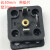 DIN43650电磁阀插头座插脚连接器接线盒方型底座4插片4孔3插3孔 四插一套