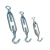 京梯 钢丝绳紧绳器 螺丝螺栓收紧器镀锌花篮M16（OC型）单位：个
