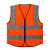 者也 多口袋反光马甲 1件 橘色涤纶透气防尘警示骑行交通环卫施工作业可定制logo 均码