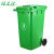干湿分类大号垃圾桶环卫户外上海大型商用室外带盖大号垃圾桶塑料 120L加厚带轮带盖（蓝）可回收