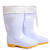 卫生靴白色中筒加绒 耐油耐酸碱防水雨靴牛筋底   棉雨靴 38