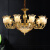 IGIFTFIRE新款欧式全铜吊灯吸顶两用灯客厅卧室美式餐厅全铜大气铜吊灯 4层34头